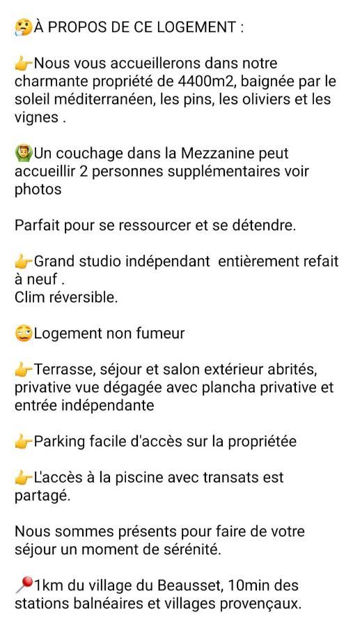 Logement La Belle Provence Le Beausset Buitenkant foto